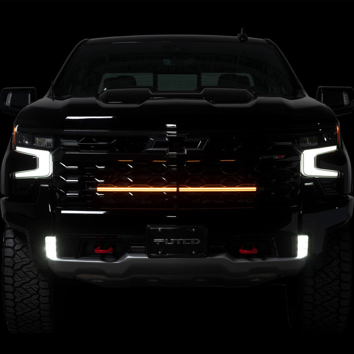 Putco Virtual Blade LED Grille Light Bar 37 Inch Kit with Wireless Remote for 2014 to 2027 Silverado & Sierra, 2011 to 2027 Super Duty & Tundra: Virtual Blade 37 Inch