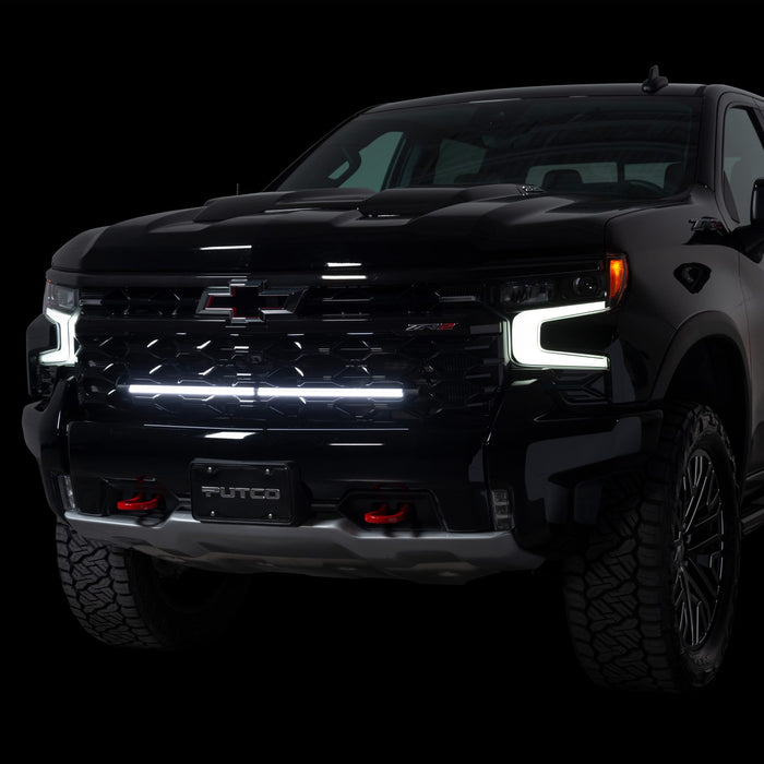 Putco Virtual Blade LED Grille Light Bar 37 Inch Kit with Wireless Remote for 2014 to 2027 Silverado & Sierra, 2011 to 2027 Super Duty & Tundra: Virtual Blade 37 Inch