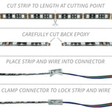 XK Glow XKchrome 4-Pin Strip-to-Wire Quick Connector - image 2