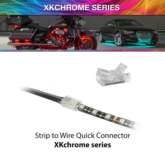 XK Glow XKchrome 4-Pin Strip-to-Wire Quick Connector - image 1