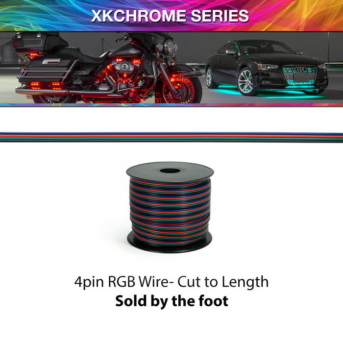 XK Glow XKchrome 4-Pin RGB LED Wire by the Foot - image 1