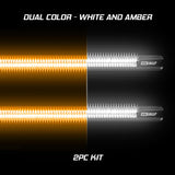 XK Glow White and Amber LED Running Board Light Bars - image 2