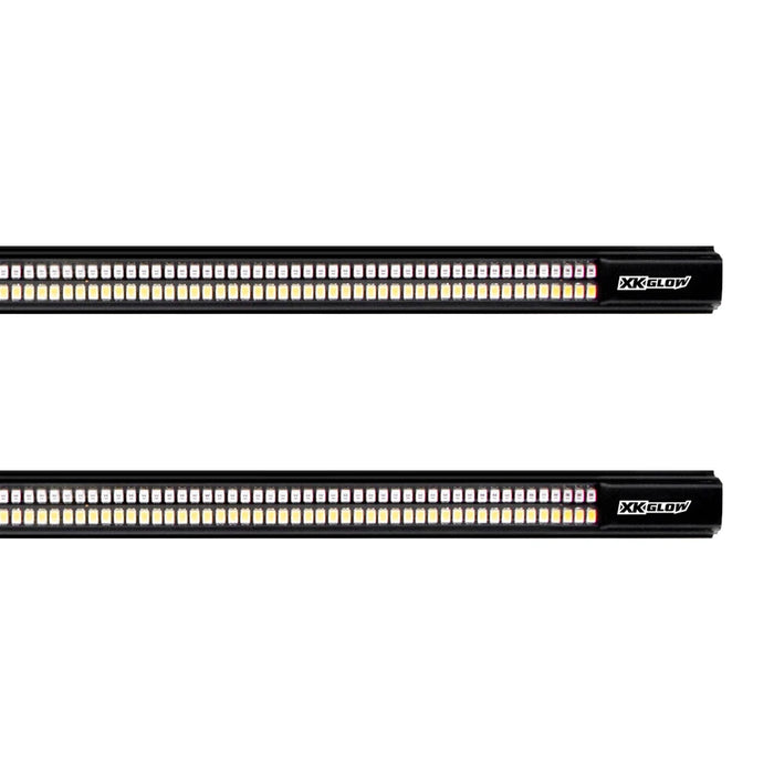 XK Glow White and Amber LED Running Board Light Bars - image 6