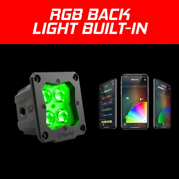 XK Glow C3 Flush Mount Flood LED Pod Light - image 4