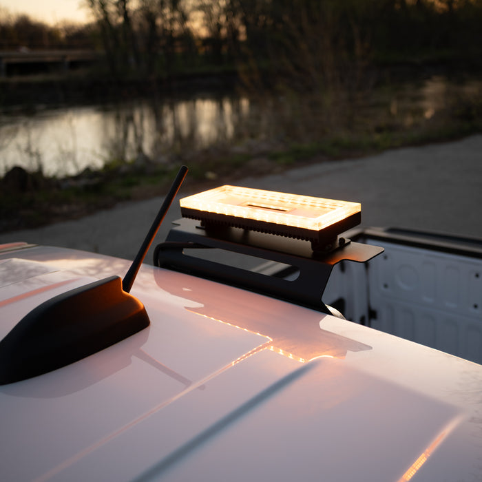 Putco YellowJacket LED Rooftop Strobe Light Bar Kit with BackRack Mount: YellowJacket