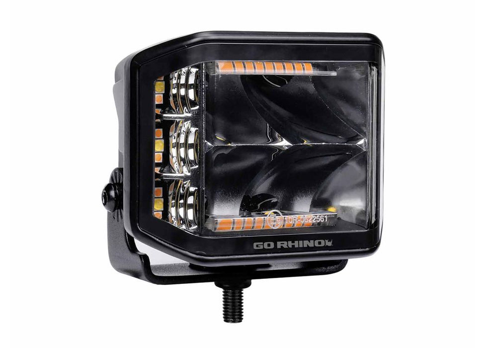 Go Rhino Xplor Blackout Series Sideline LED Pod Lights with Amber - image 6