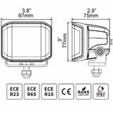 Go Rhino Xplor Blackout Series Sideline LED Pod Lights with Amber - image 16