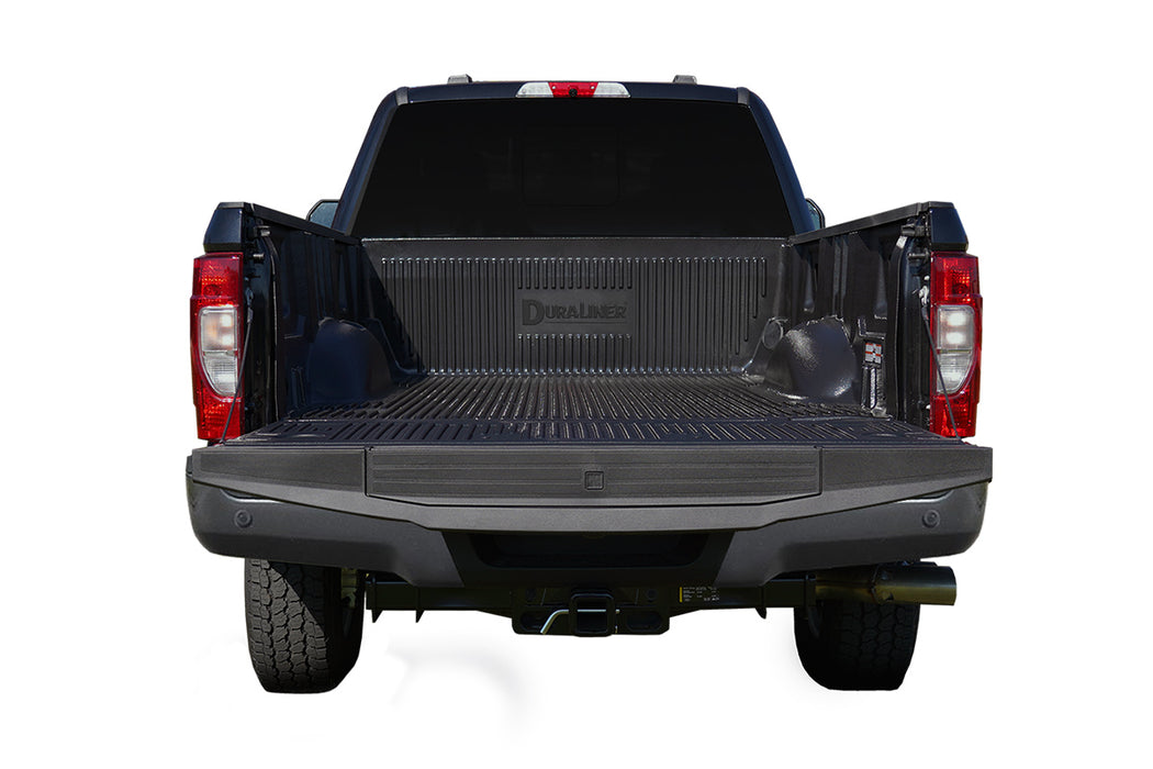 Duraliner drop-in bed liner protecting a loaded truck bed
