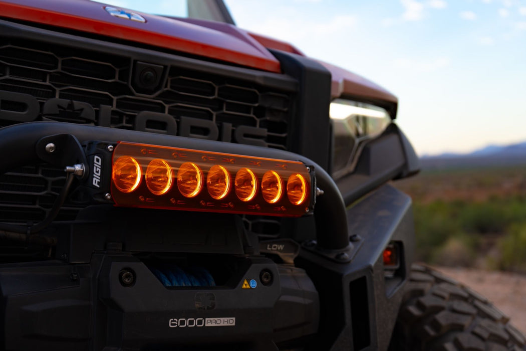 Rigid Industries Revolve 10 Inch LED Light Bar Kit with Amber Backlight and Wiring Harness: Revolve 10 inch LED light bar with amber backlight