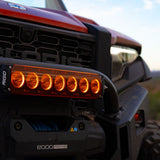 Rigid Industries Revolve 10 Inch LED Light Bar Kit with Amber Backlight and Wiring Harness: Revolve 10 inch LED light bar with amber backlight