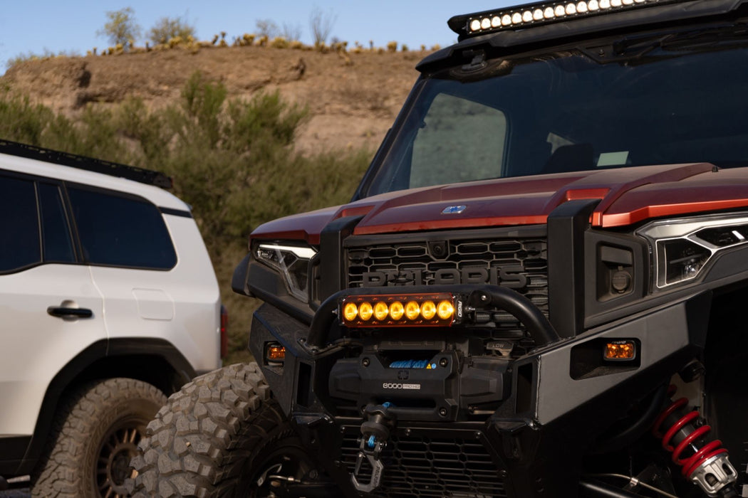 Rigid Industries Revolve 10 Inch LED Light Bar Kit with Amber Backlight and Wiring Harness: Revolve 10 inch LED light bar with amber backlight