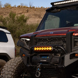 Rigid Industries Revolve 10 Inch LED Light Bar Kit with Amber Backlight and Wiring Harness: Revolve 10 inch LED light bar with amber backlight