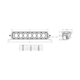 Rigid Industries Revolve 10 Inch LED Light Bar Kit with White Backlight and Wiring Harness: Revolve 10 inch LED light bar with white backlight